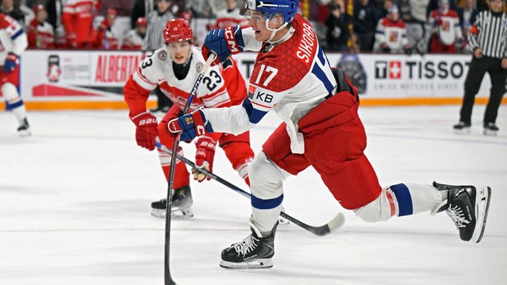 Kapitán českých juniorů Petr Sikora.