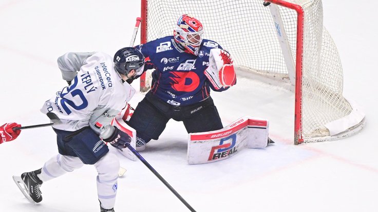 Michal Teplý rozhodl zápas v Pardubicích.