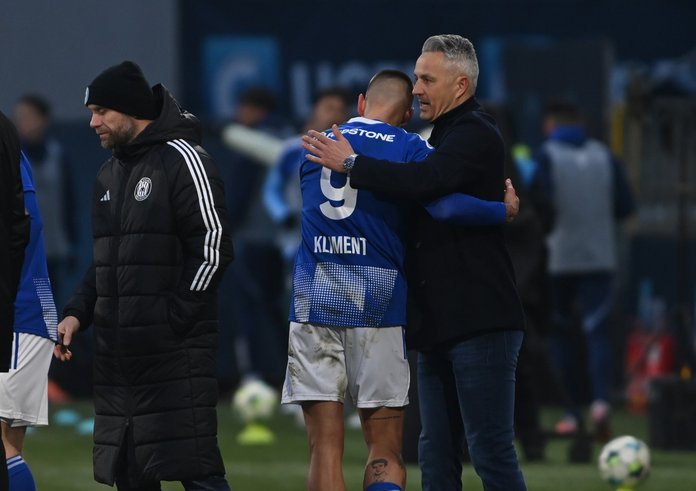 Úspěšný návrat. Jan Kliment se vrátil po těžkém zranění do sestavy Olomouce a rozhodujícím gólem potvrdil své kanonýrské schopnosti.