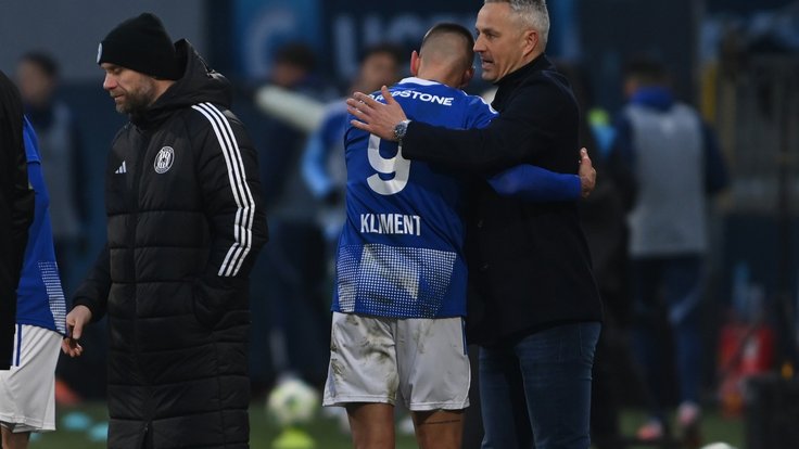 Úspěšný návrat. Jan Kliment se vrátil po těžkém zranění do sestavy Olomouce a rozhodujícím gólem potvrdil své kanonýrské schopnosti.