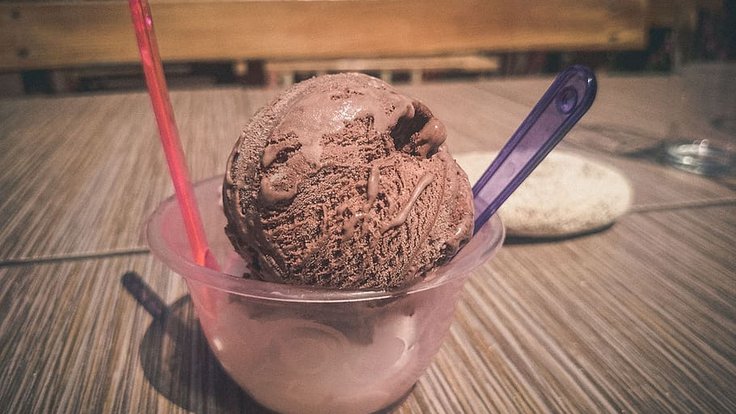 čokoládová zmrzlina