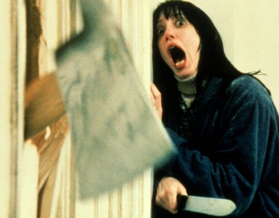 Shelley Duvall v hororu Osvícení (1980)