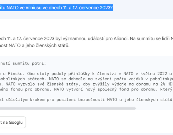 Shrnutí summitu NATO ve Vilniusu od Barda