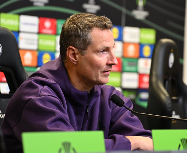 Brian Priske před utkáním s Legií Varšava.