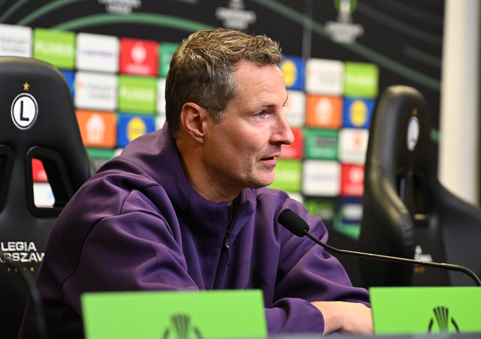 Brian Priske před utkáním s Legií Varšava.