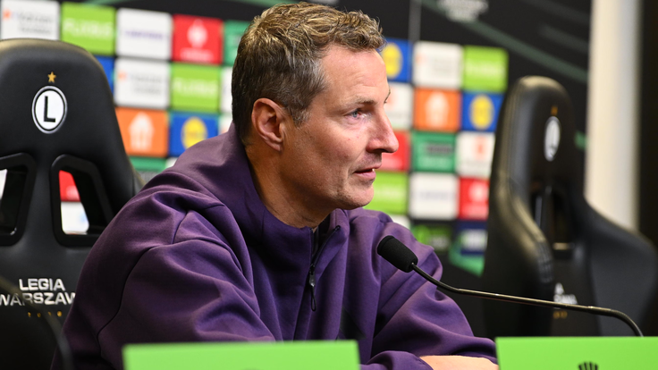 Brian Priske před utkáním s Legií Varšava.