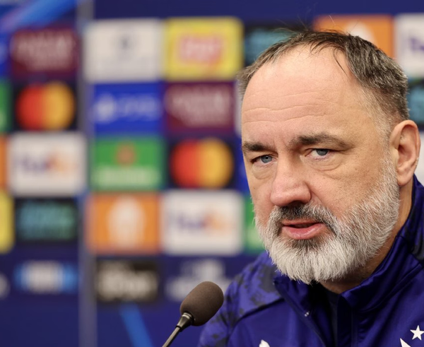 Jindřich Trpišovský před zápasem s Bilbaem.