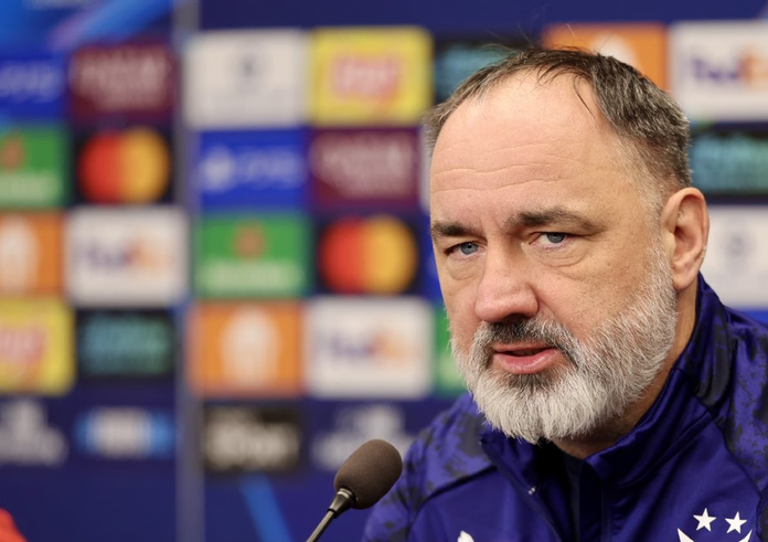 Jindřich Trpišovský před zápasem s Bilbaem.