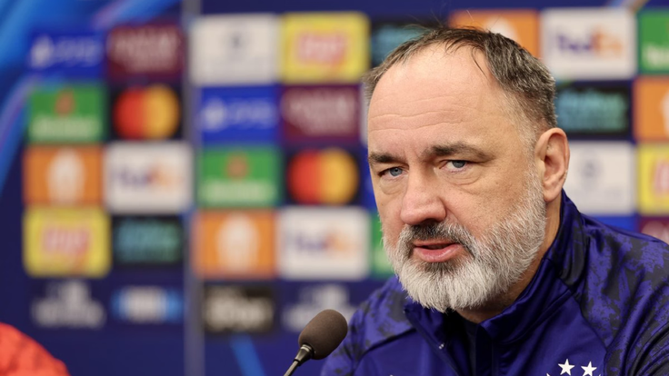 Jindřich Trpišovský před zápasem s Bilbaem.