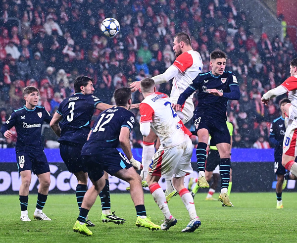 Tomáš Chorý se proti Bilbau neprosadil.