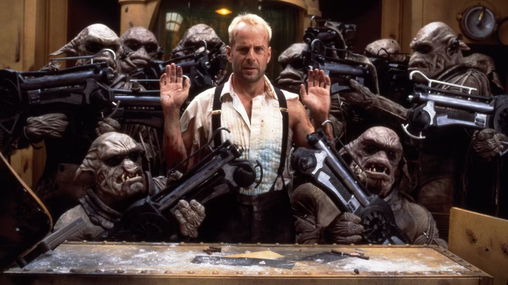 Záběr z filmu Pátý element (1997)