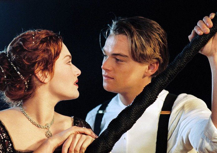 Leonardo DiCaprio a Ket Winslet v romantické klasice Titanic
