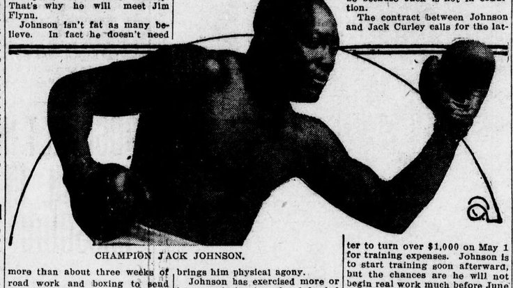 S Mannovým zákonem měl problém i boxer Jack Johnson