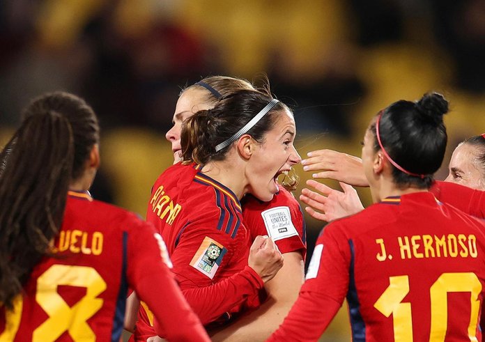 Španělky se radují z gólu