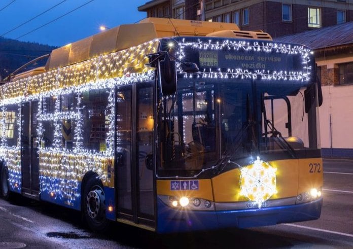 Zlínský vánoční trolejbus