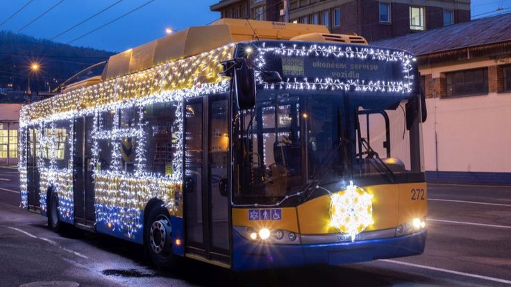 Zlínský vánoční trolejbus