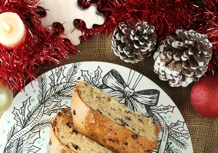 vánoční talíř vánočka